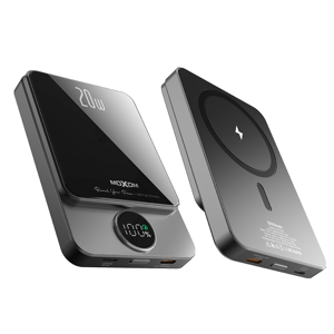 Slika od Power Bank MagSafe Moxom MX-PB110 LED PD20W 5000mAh crni