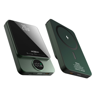 Slika od Power Bank MagSafe Moxom MX-PB110 LED PD20W 5000mAh zeleni