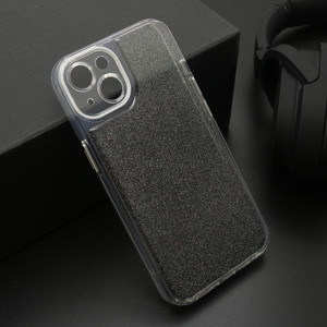 Slika od Futrola OMBRE GLITTER za iPhone 13 (6.1) crna