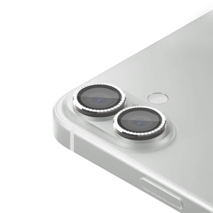 Slika od Folija za zastitu kamere DIAMOND za iPhone 16 (6.1)/16 Plus (6.7) srebrna