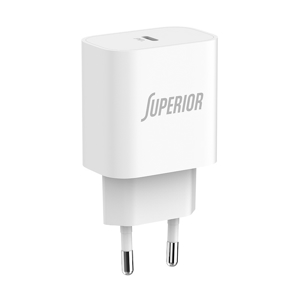 Slika od Kuciste punjaca Superior CO-DC25 Fast PD Type C 18W 3A belo