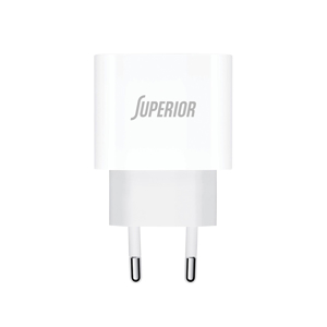 Slika od Kuciste punjaca Superior CO-DC56 Fast PD Type C 20W 3A belo (CERT)