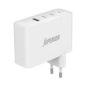Slika od Kuciste punjaca Superior SU-10001ACCC 100W GaN Fast PD + USB belo